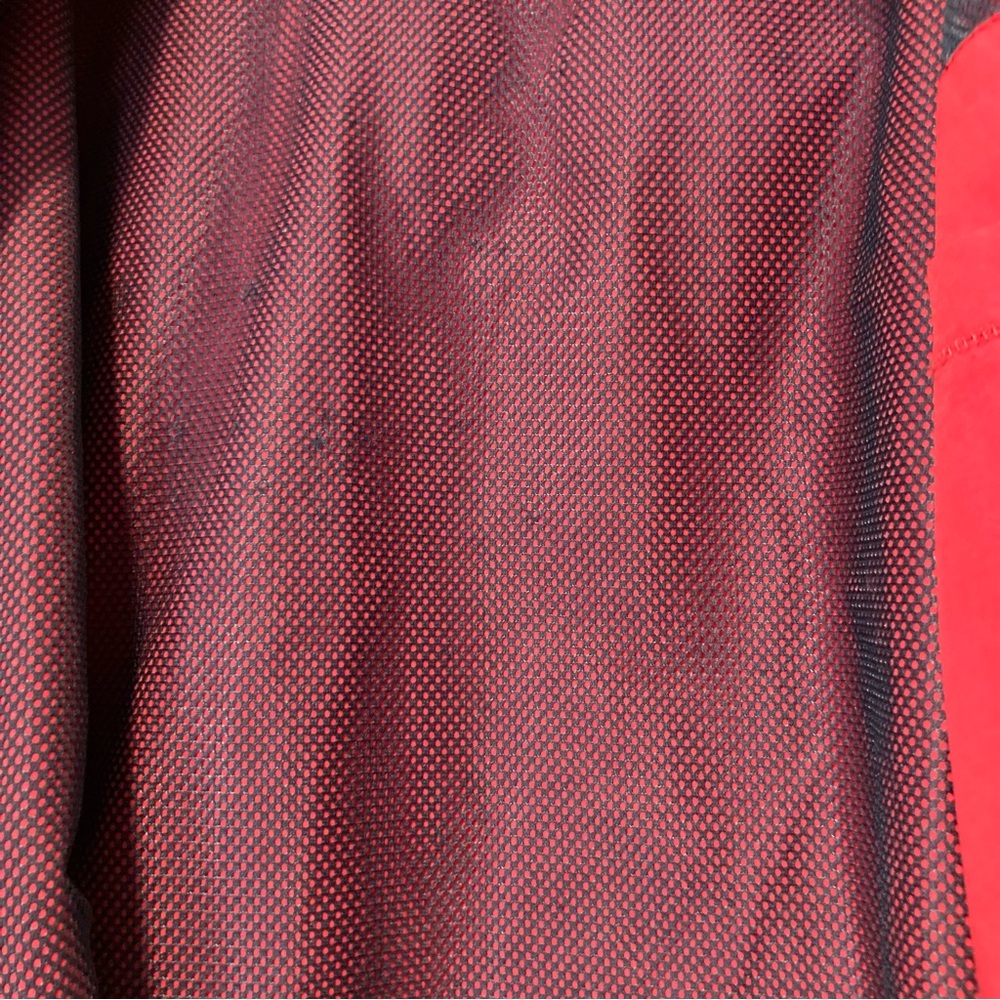 Nautica Red Windbreaker with Navy Details Mens Medium - Picture 10 of 15